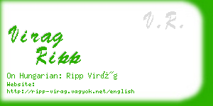 virag ripp business card